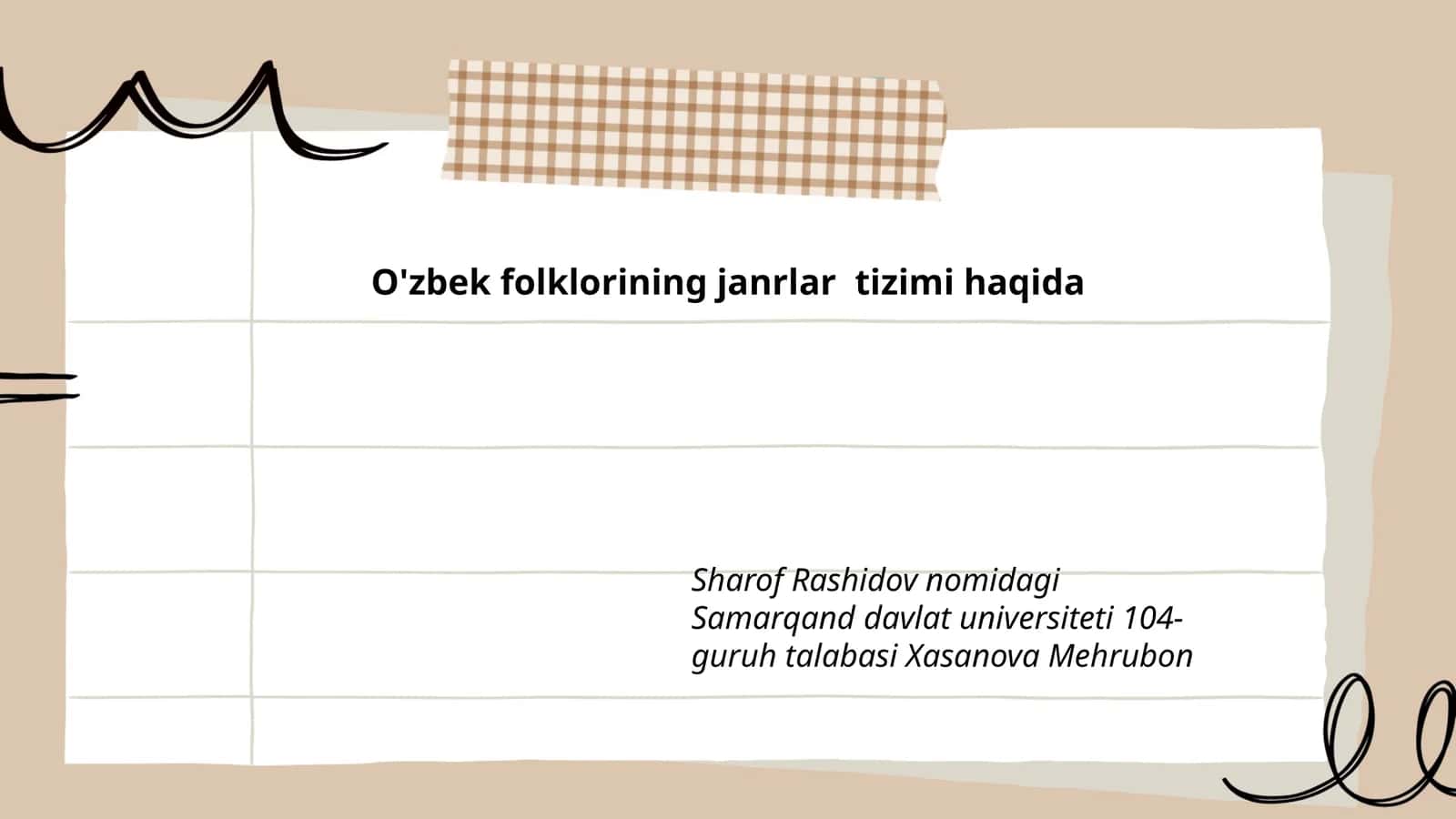 O'zbek xalq ertaklari 1
