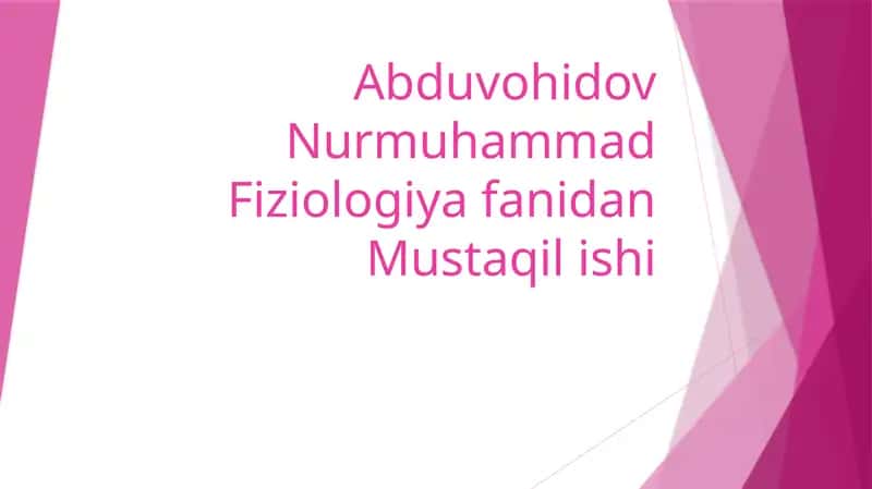 Muskullar Fiziologiyasi 1