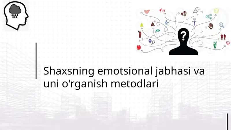 Shaxsning emotsional jabhasi va unio'rganish metodlari 1