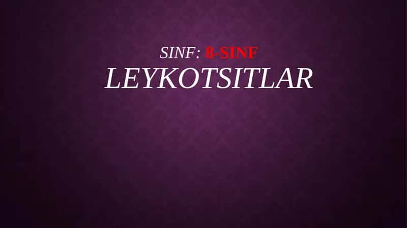 Leykotsitlar 1