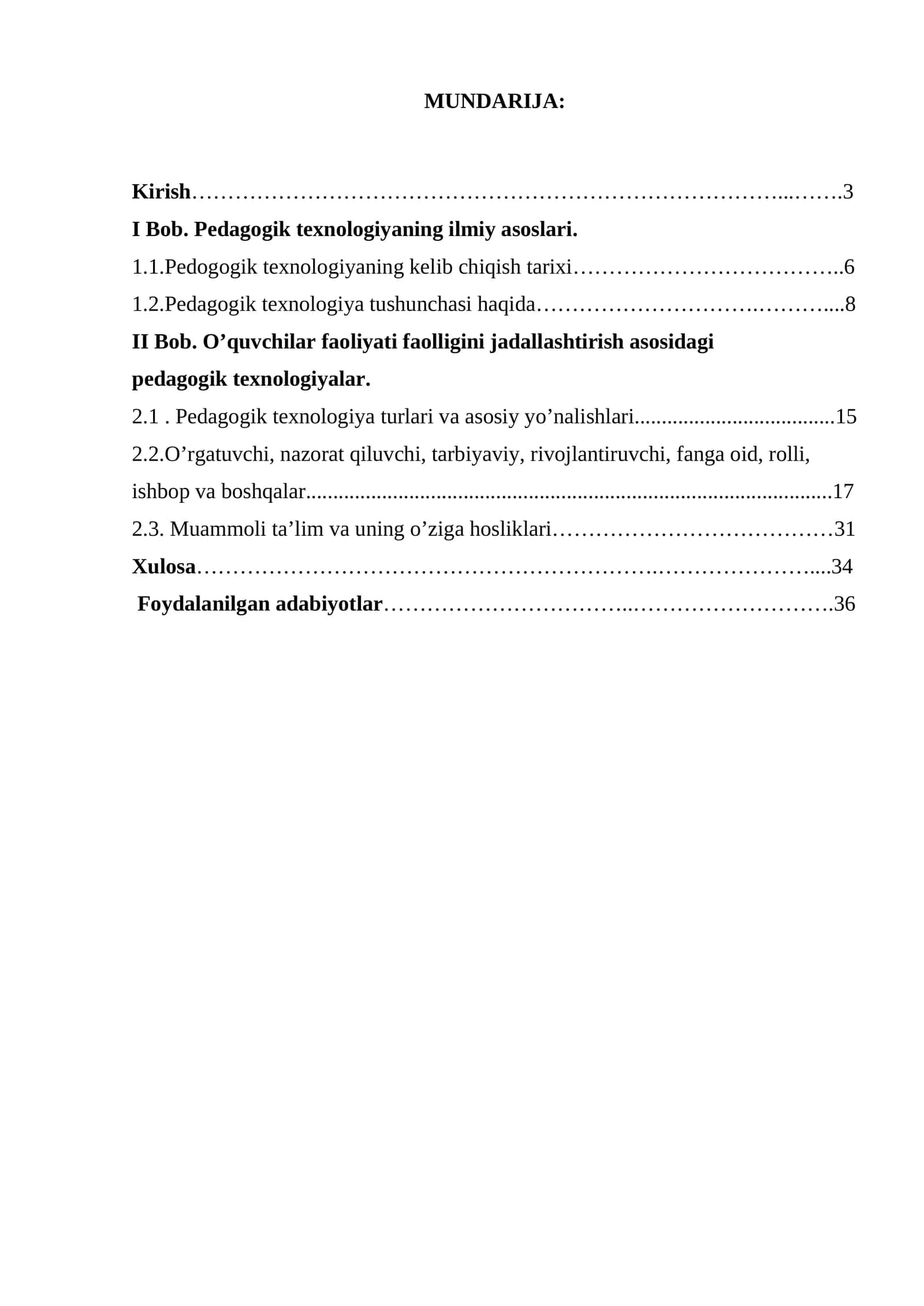 Pedagogik texnologiyalar 1