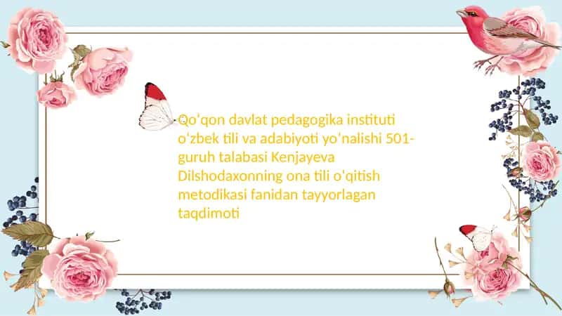 Xatolarni tahlil qilish metodikasi 1