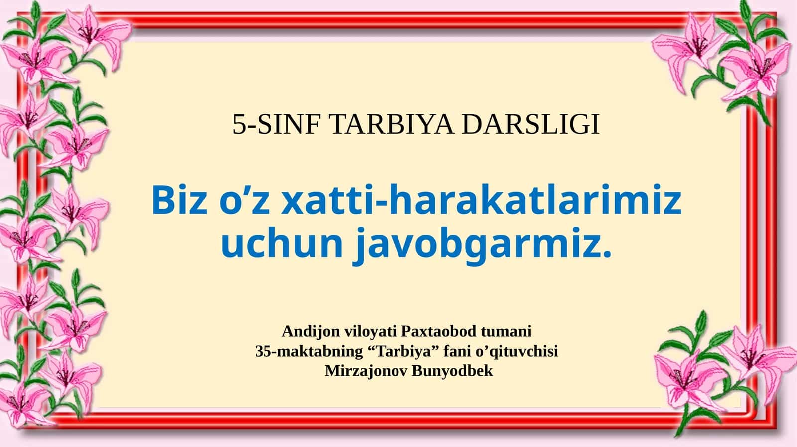 5-SINF TARBIYA DARSLIGI 1