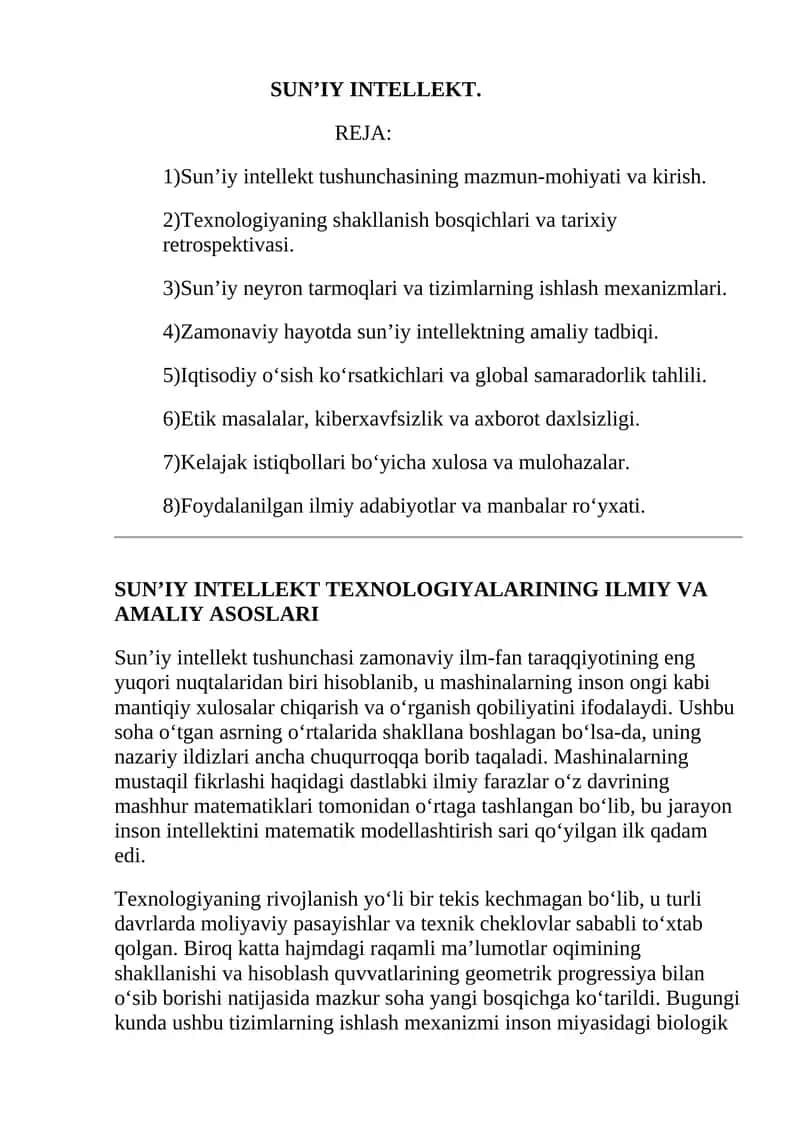 SUN’IY INTELLEKT 1