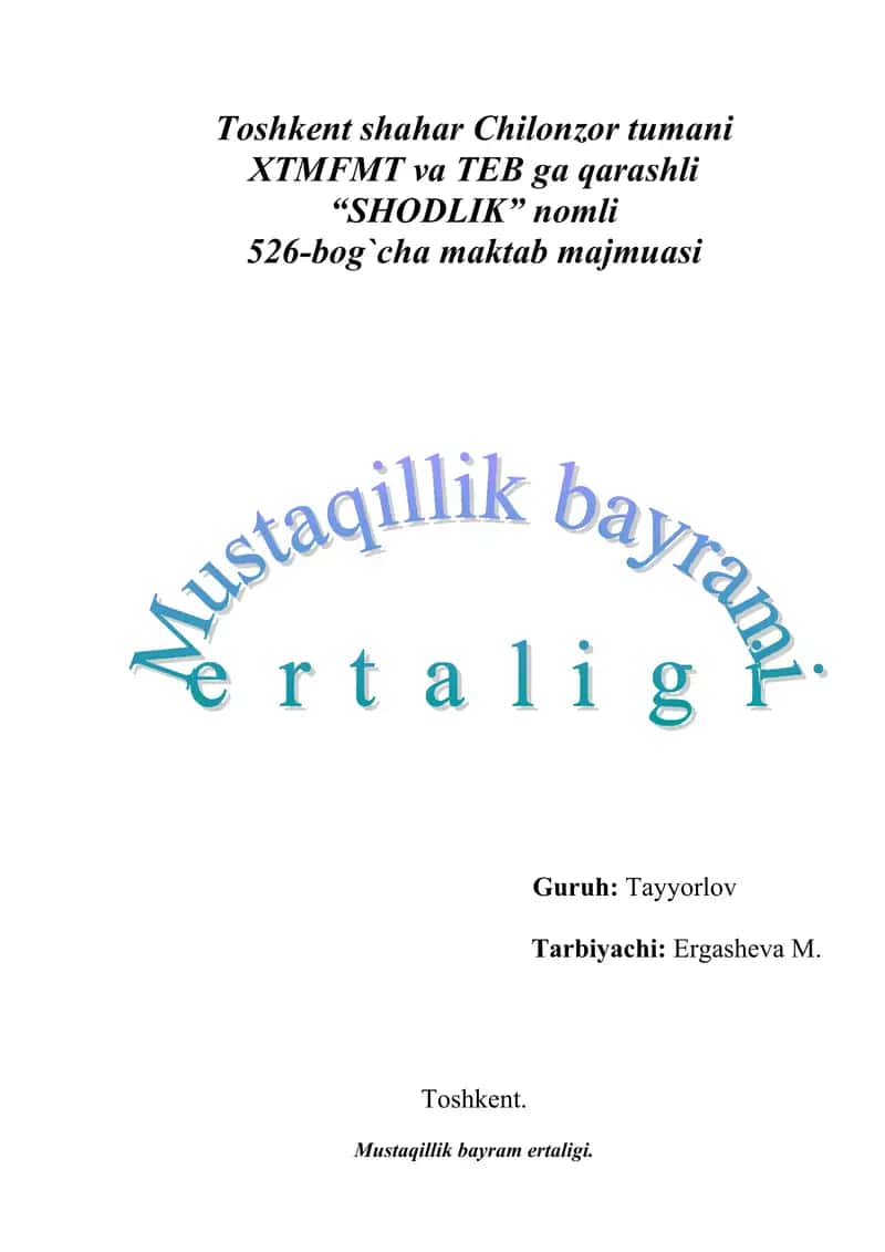 Mustaqillik bayrami 1