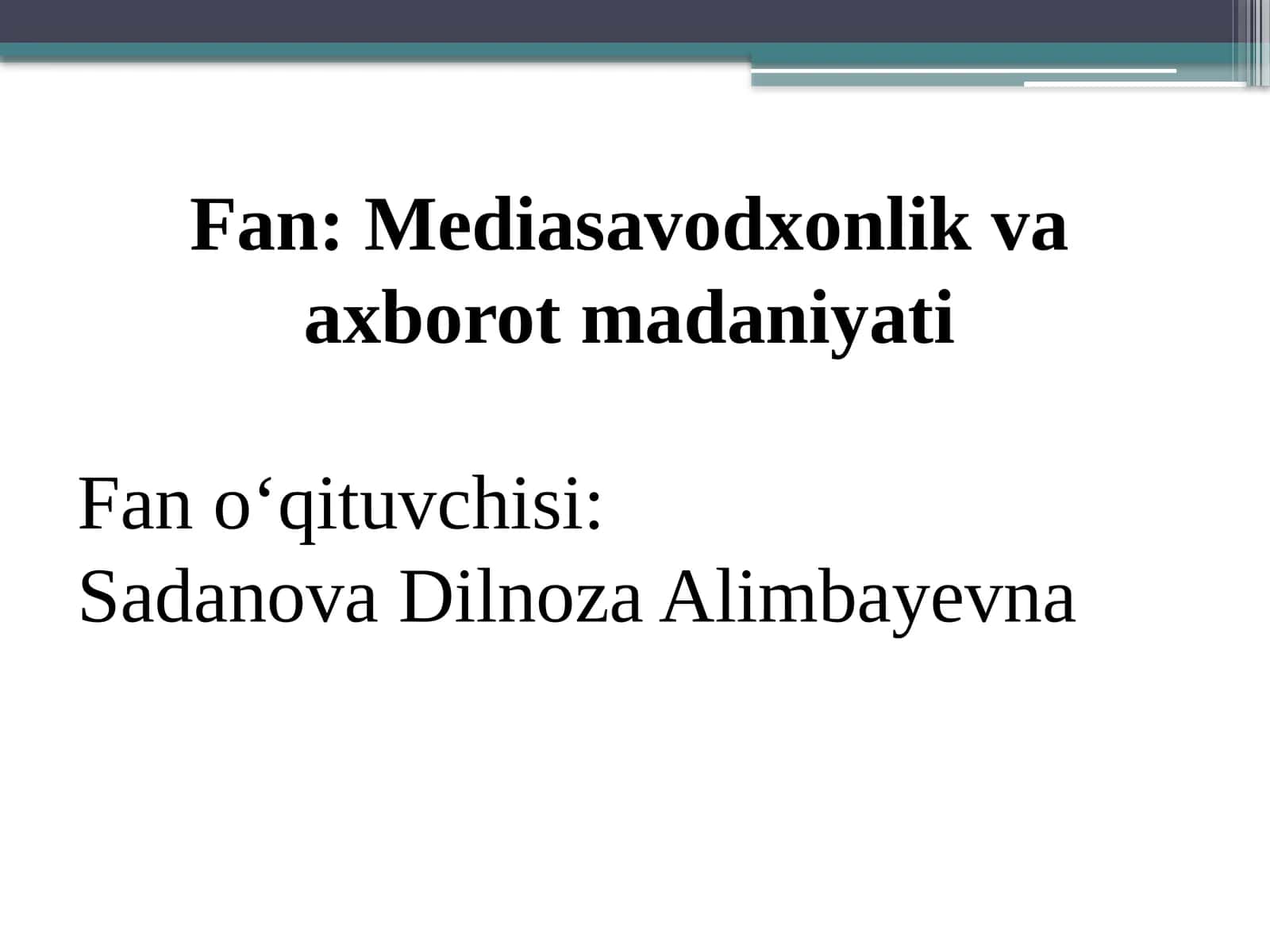 Insoniyat hayotida ilk bosma nashrlar 1