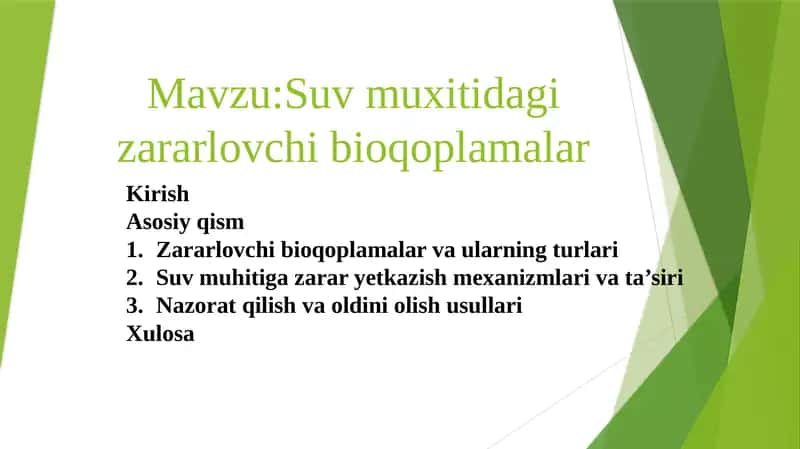 Suvmuhitidagi zararlovchibioqoplamalar 1