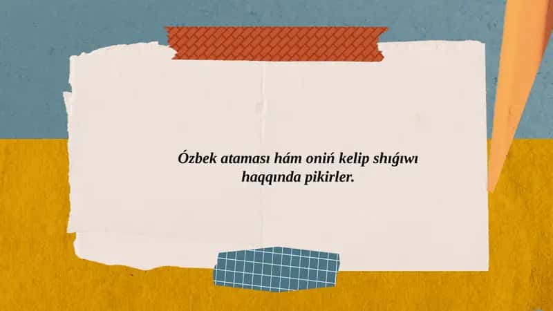 Ózbekatamasıhámonińkelipshıǵıwı 1