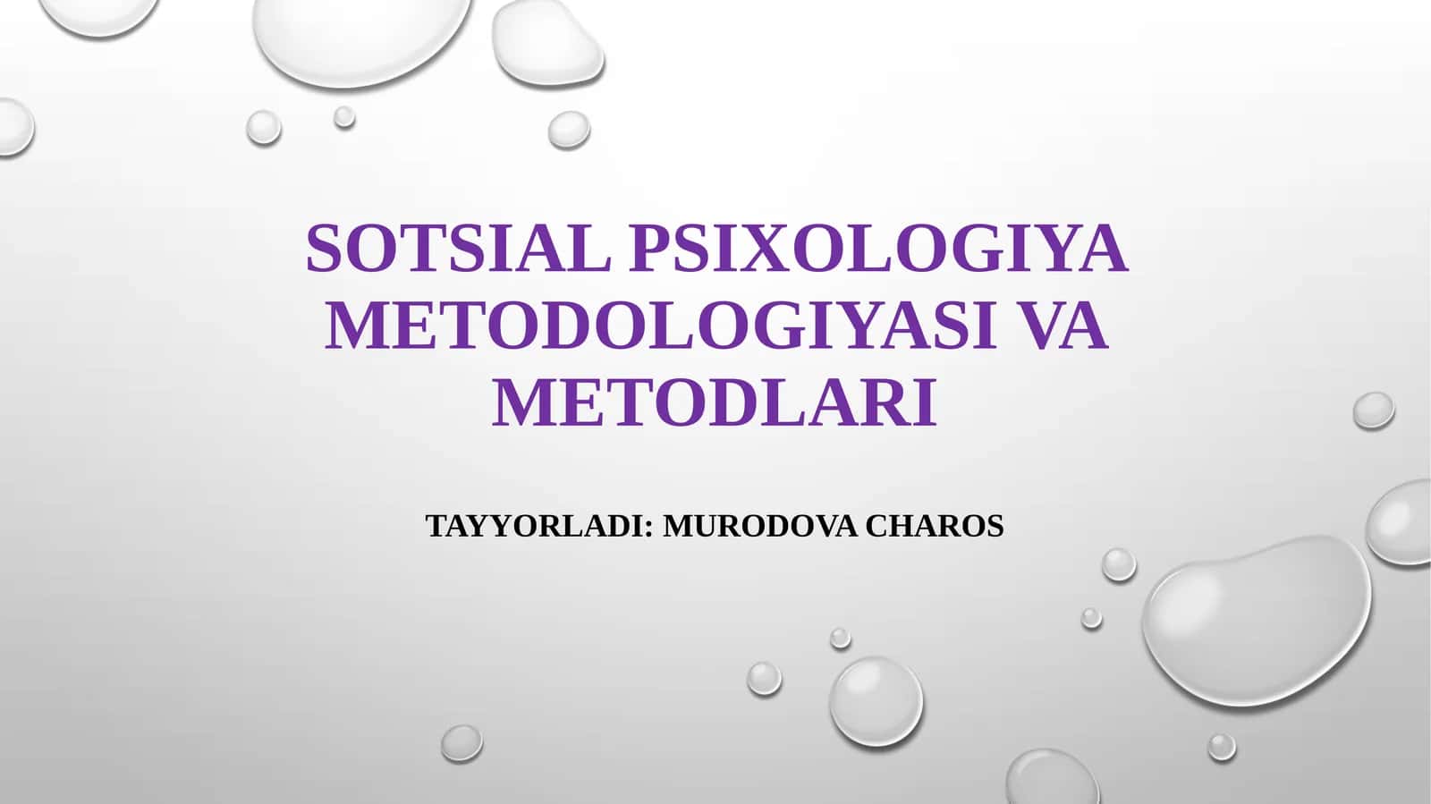 Sotsial psixologiya metodologiyasi va metodlari 1