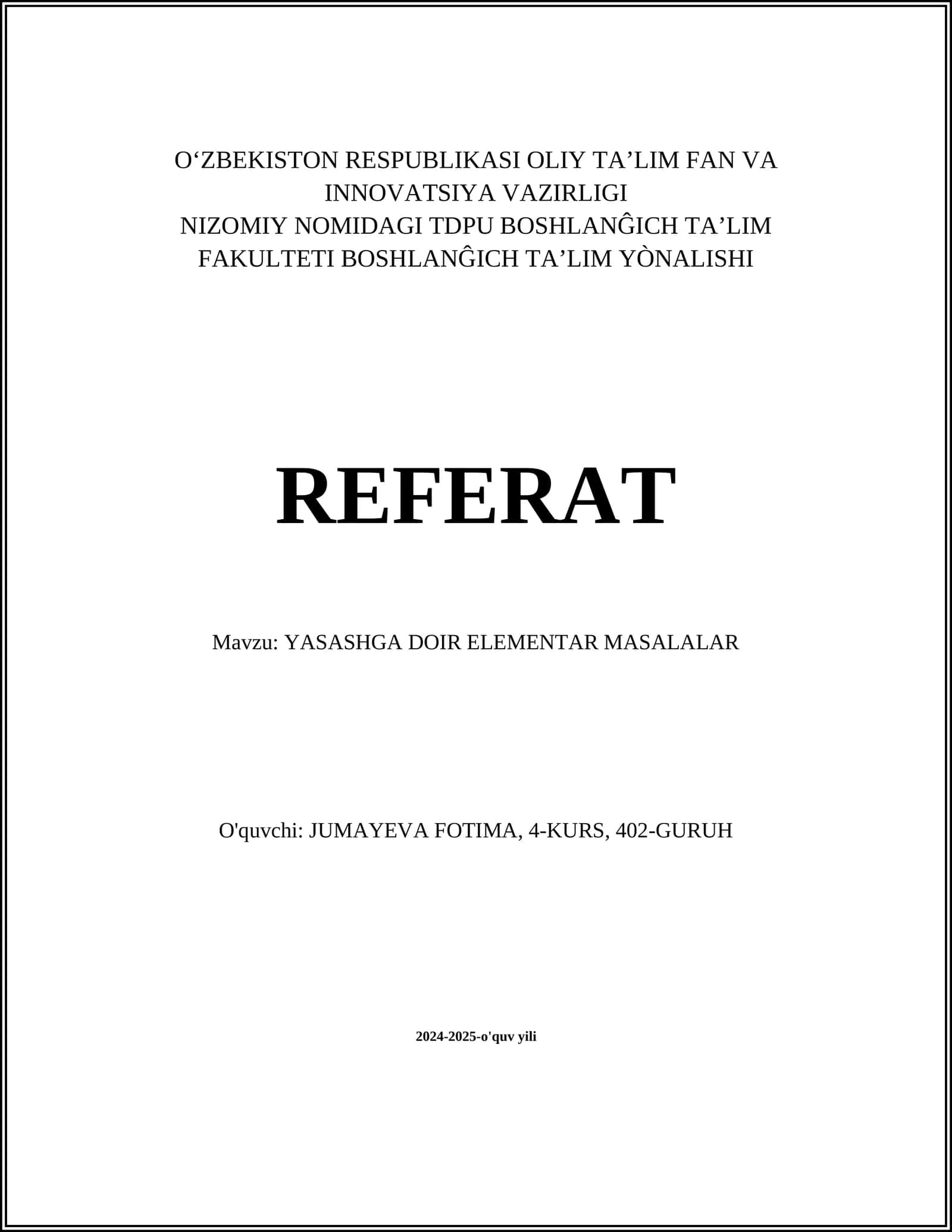 Yasash Usullari 1