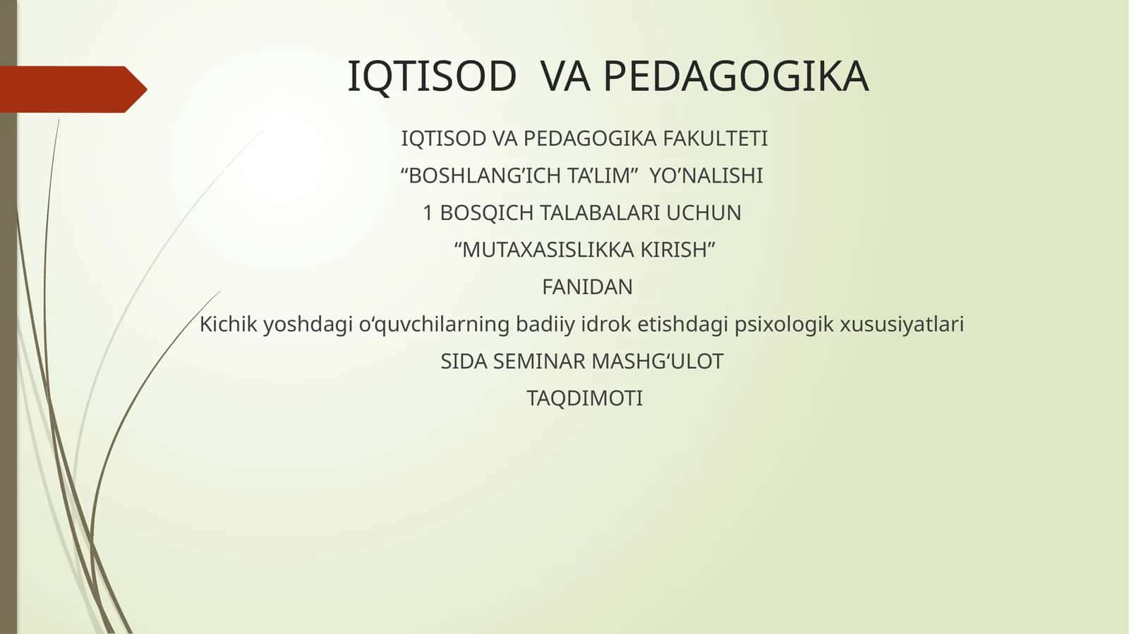 Kichik yoshdagi o‘quvchilarning badiiy idrok etishdagi psixologik xususiyatlari 1