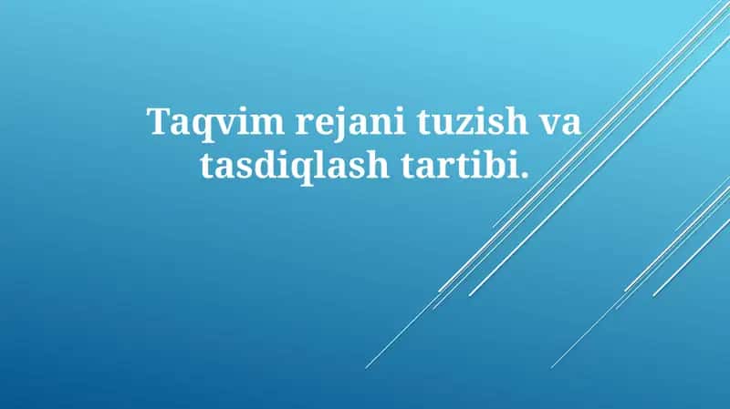 Talablarni aniqlash 1