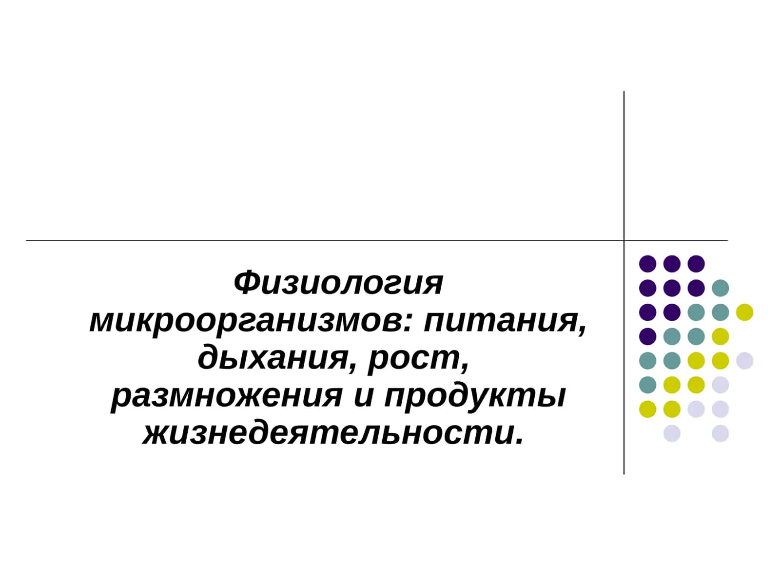 Физиология микроорганизмов 1