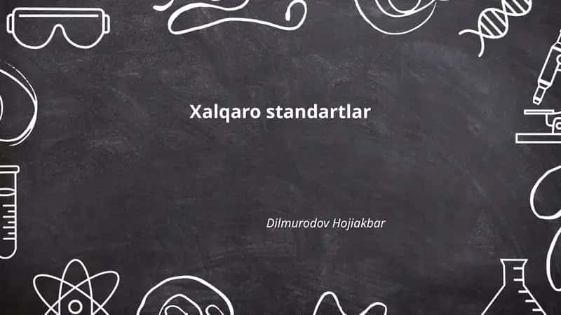 Xalqaro standartlar 1