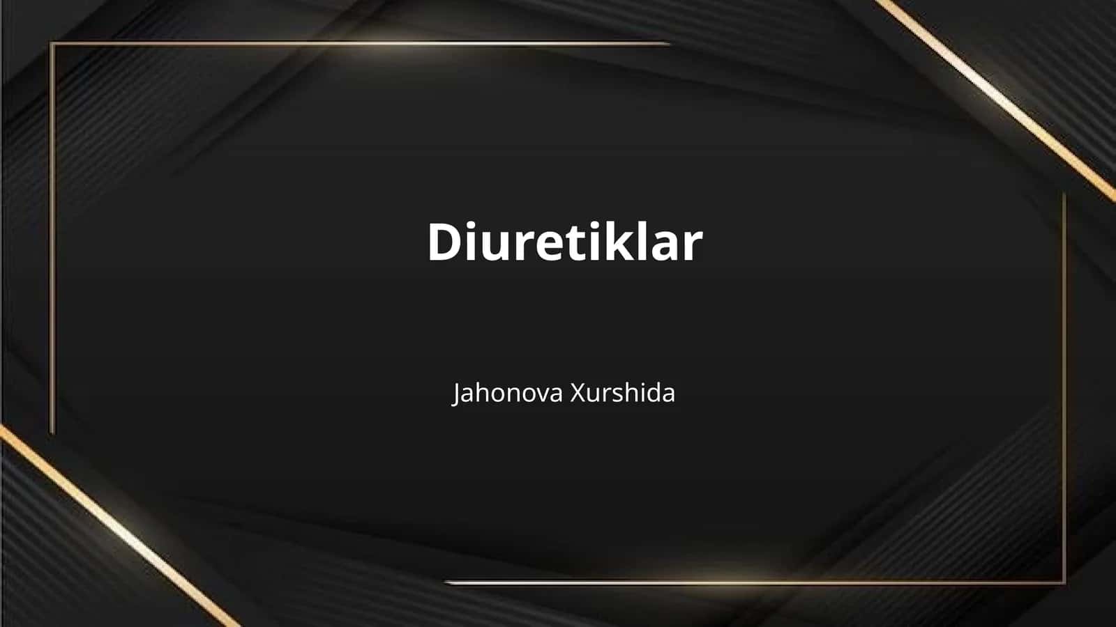 Diuretiklar 1