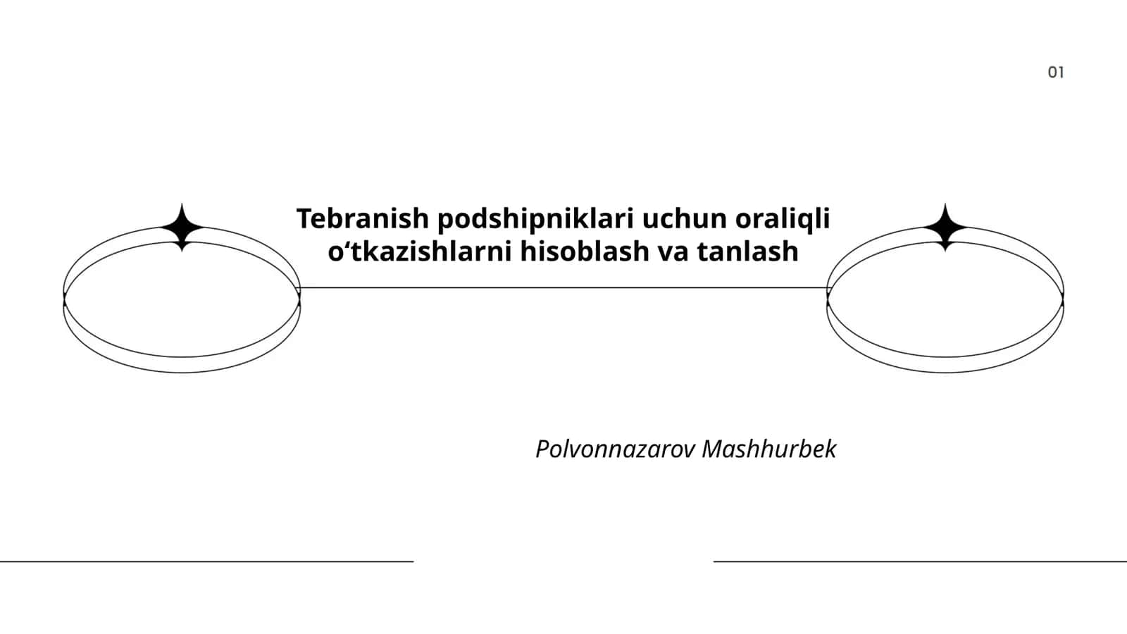 Tebranish podshipniklari turlari 1