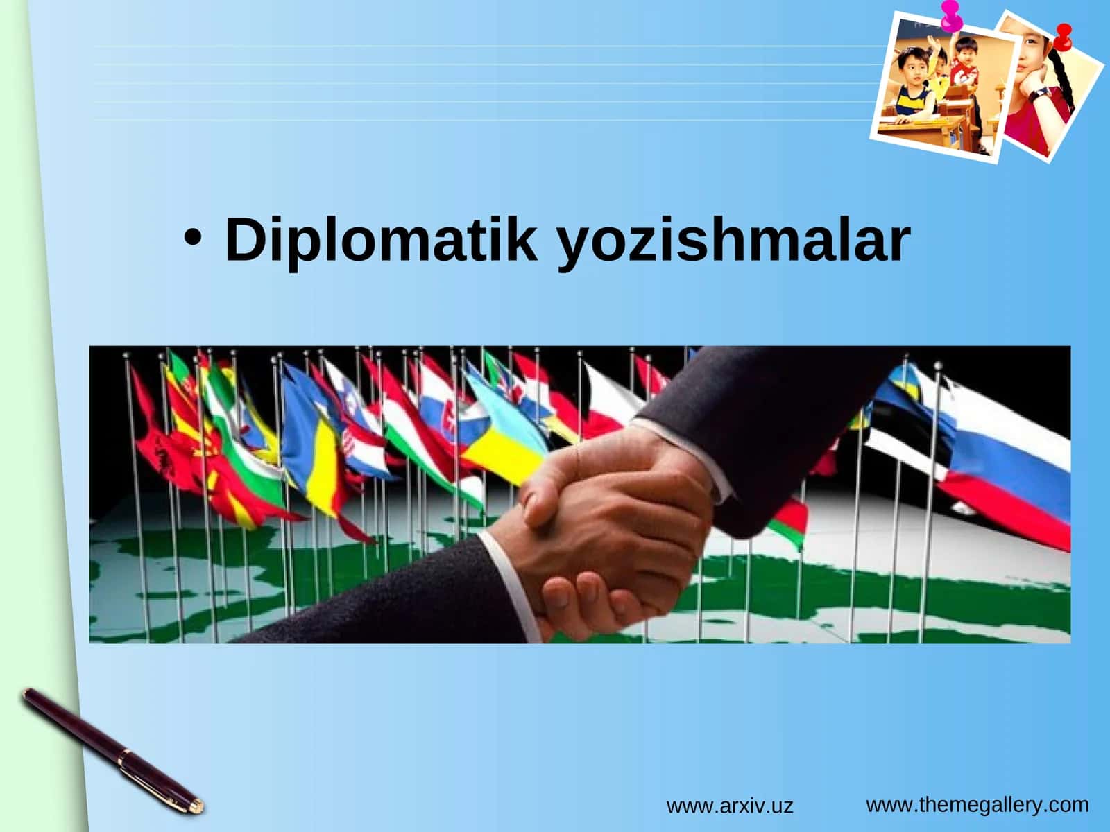 Diplomatik yozishmalar 1