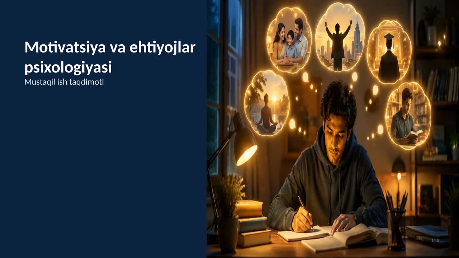 Motivatsiya va ehtiyojlar psixologiyasi 1