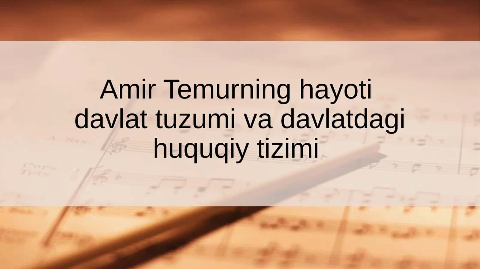 Dars uchun taqdimot 1