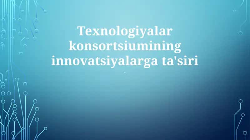 Texnologiyalar konsortsiumi 1