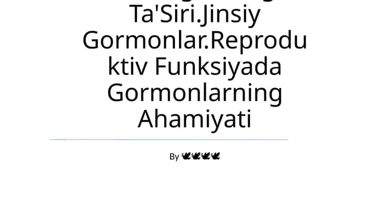 Ichki Sekretsiya Bezlari Fiziologiyasi 1