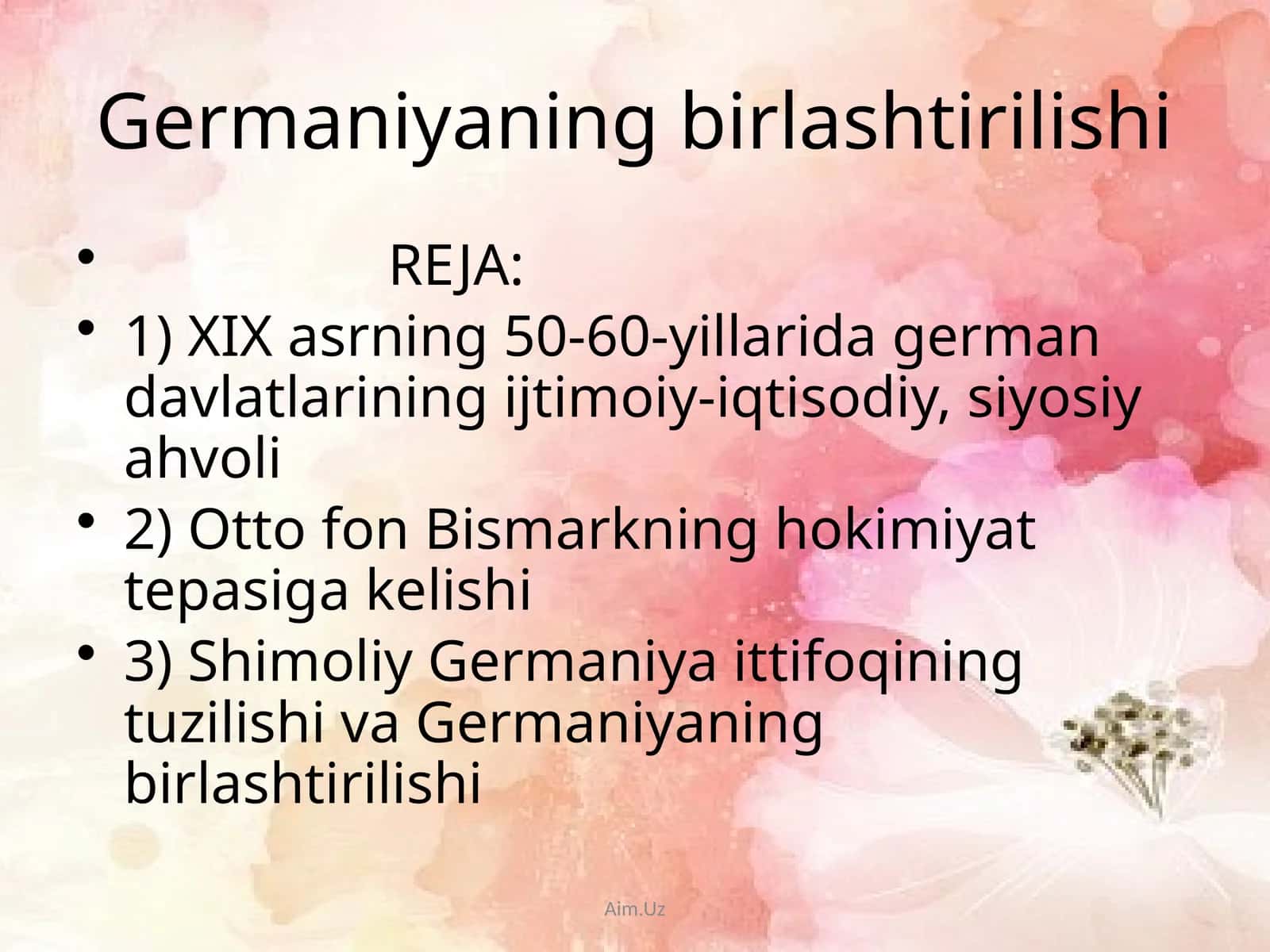 Germaniyaningbirlashtirilishi 1