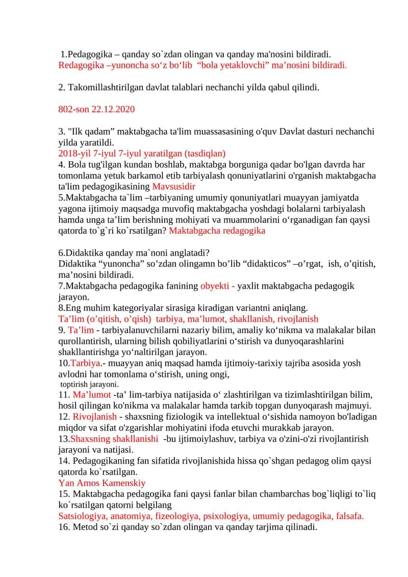 Maktabgacha Pedagogika Fanining Obyekti 1