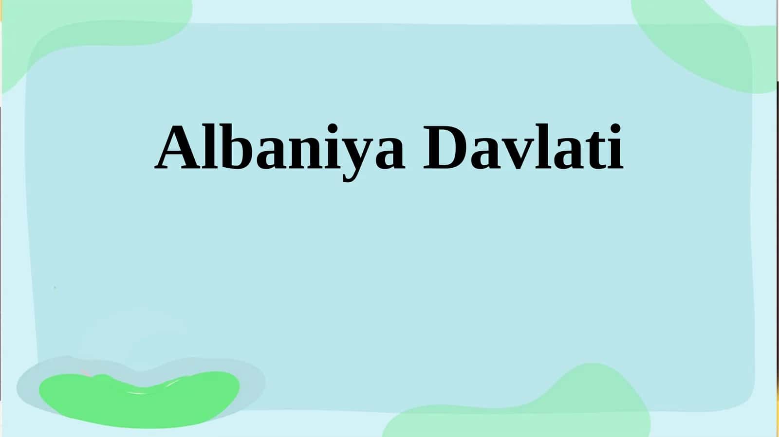 Albaniya Davlati 1