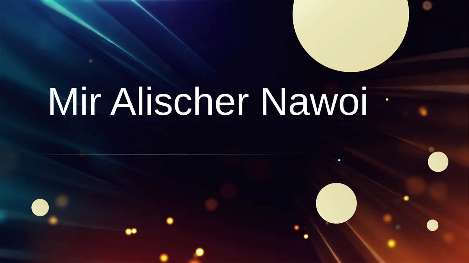 Mir Alischer Nawoi 1