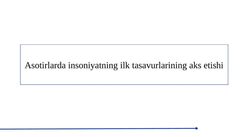 Asotirlarda insoniyatning ilk tasavurlarining aks etishi 1