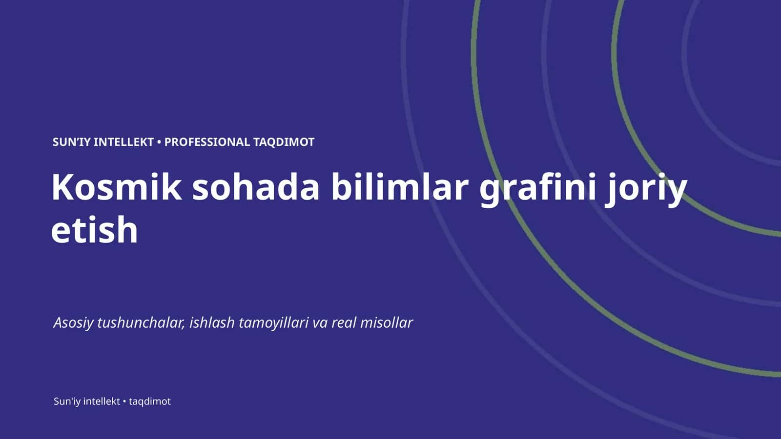 Sun'iy intellekt • Professional Taqdimot 1