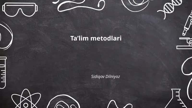 Taʼlim Metodlari 1