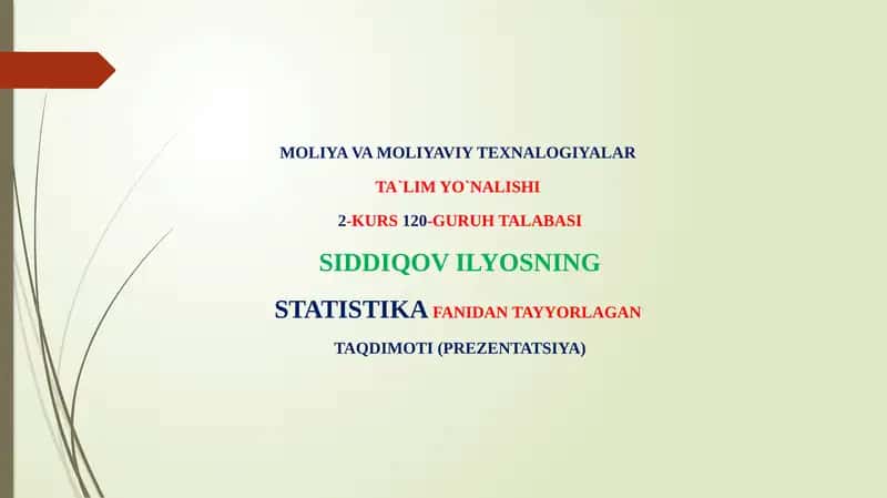 Aholi harakatining statistik ko'rsatgichlari 1