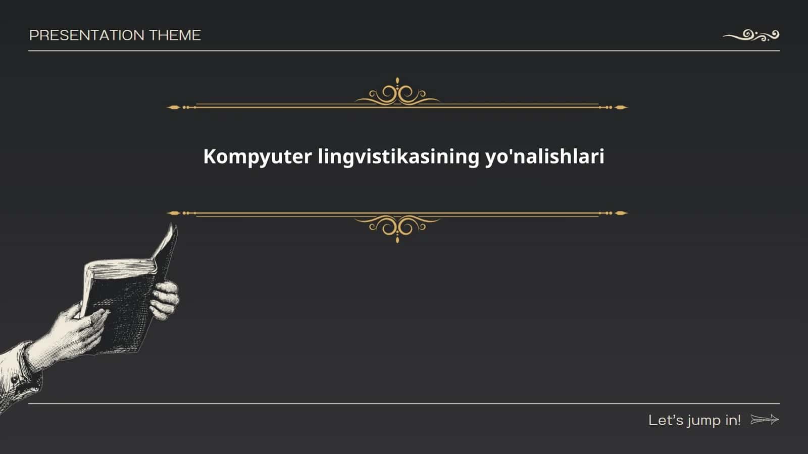 Kompyuter lingvistikasining yo'nalishlari 1