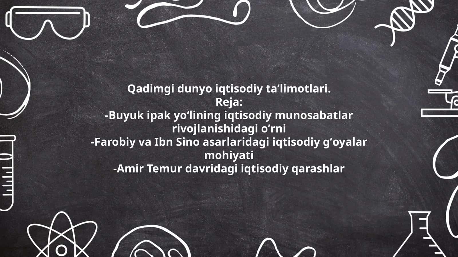Qadimgi dunyo iqtisodiy taʼlimotlari 1