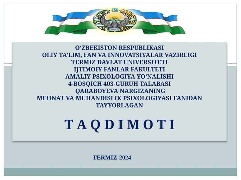 Xavfsizlik Psixologiyasi Sohasi 1