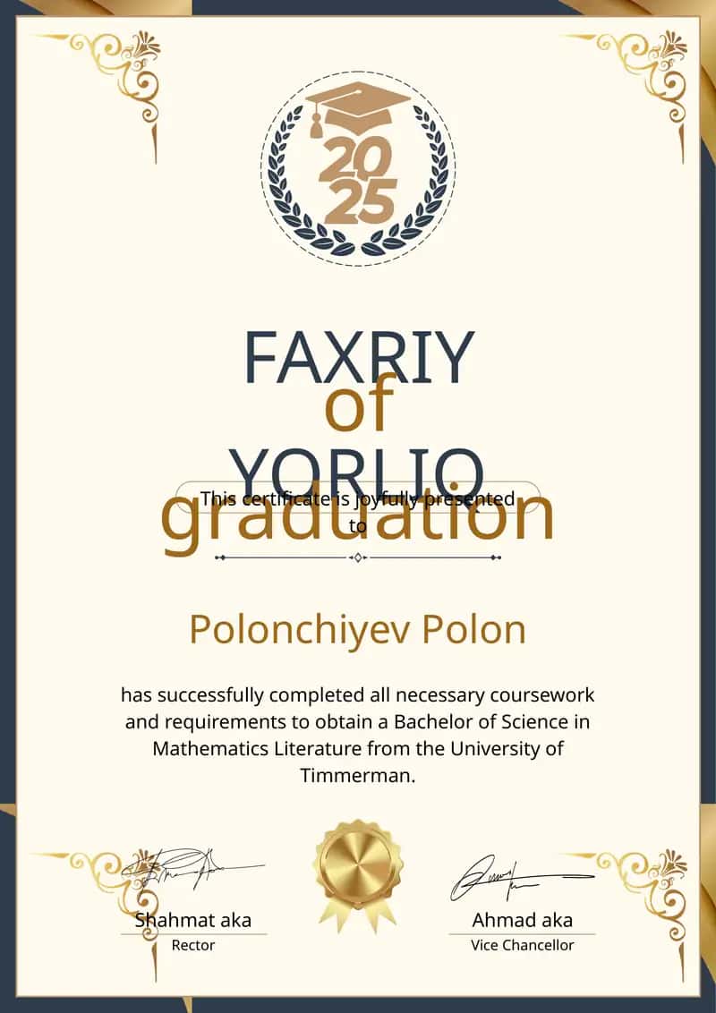 Faxriy yorliq shablon PowerPoint 1