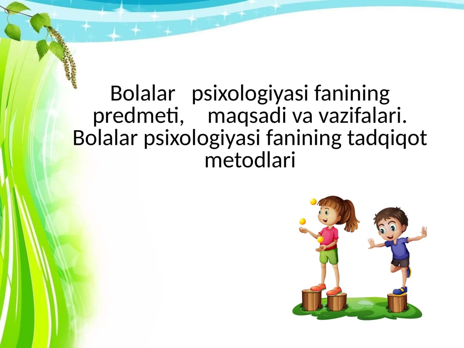 Bolalar psixologiyasi fanining tadqiqot metodlari 1