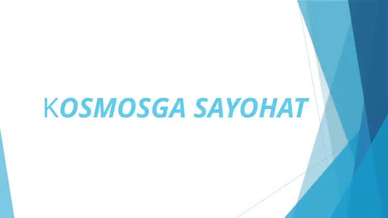 KOSMOSGA SAYOHAT 1