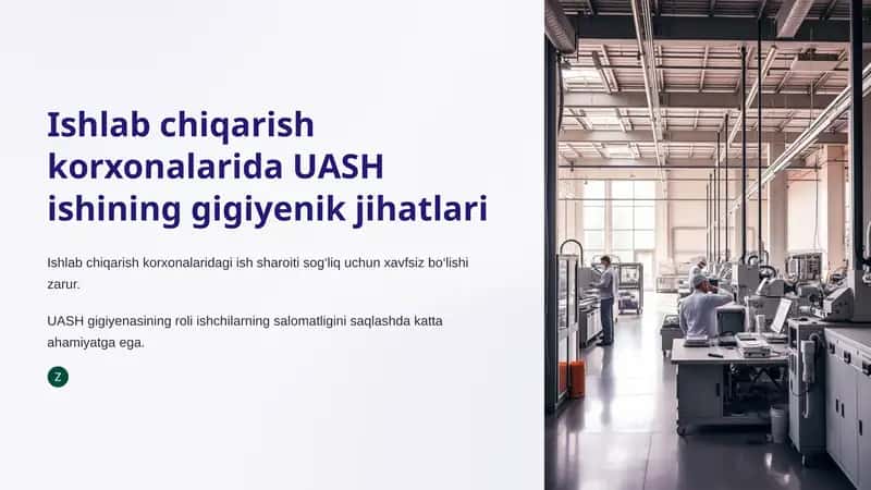UASH Ishlab Chiqarish Gigiyenasi 1