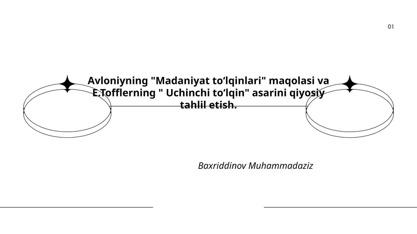 Avloniyning "Madaniyat toʻlqinlari" maqolasi va E.Tofflerning " Uchinchi toʻlqin" 1