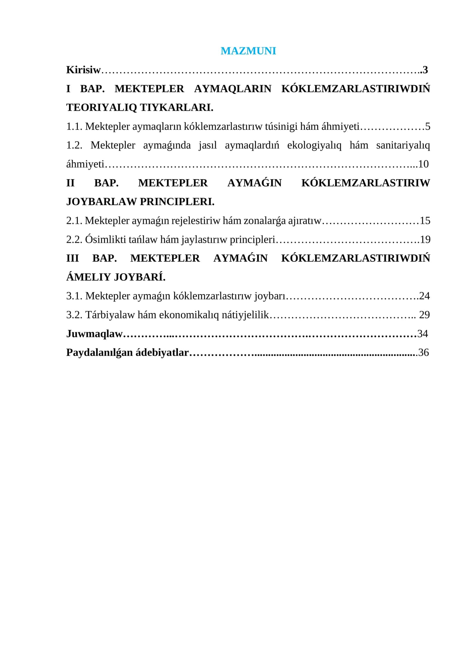 MEKTEPLER AYMAQLARIN KÓKLEMZARLASTIRIWDIŃ TEORIYALIQ TIYKARLARI 1