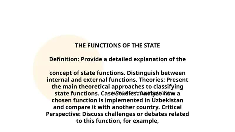 THE FUNCTIONS OF THE STATE 1
