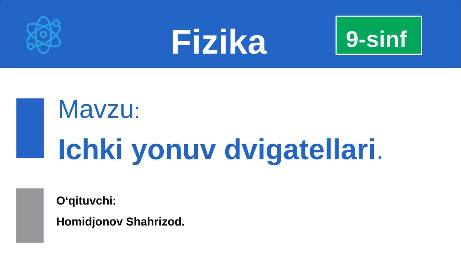 Ichki yonuv dvigatellari 1