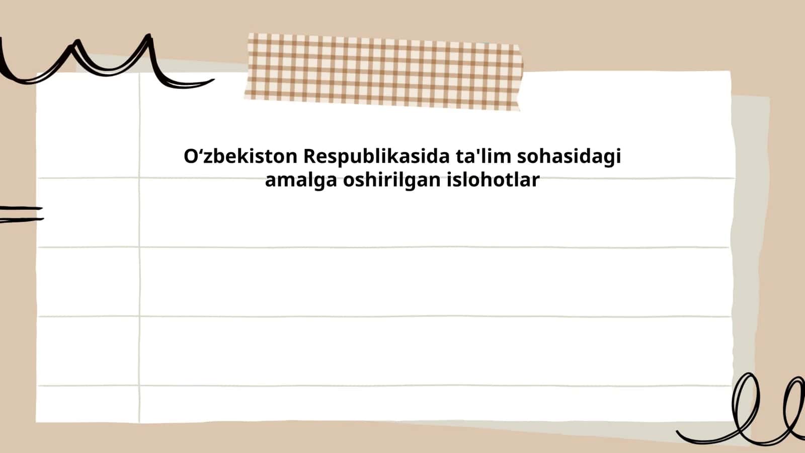 Ta'lim tizimining modernizatsiyasi 1