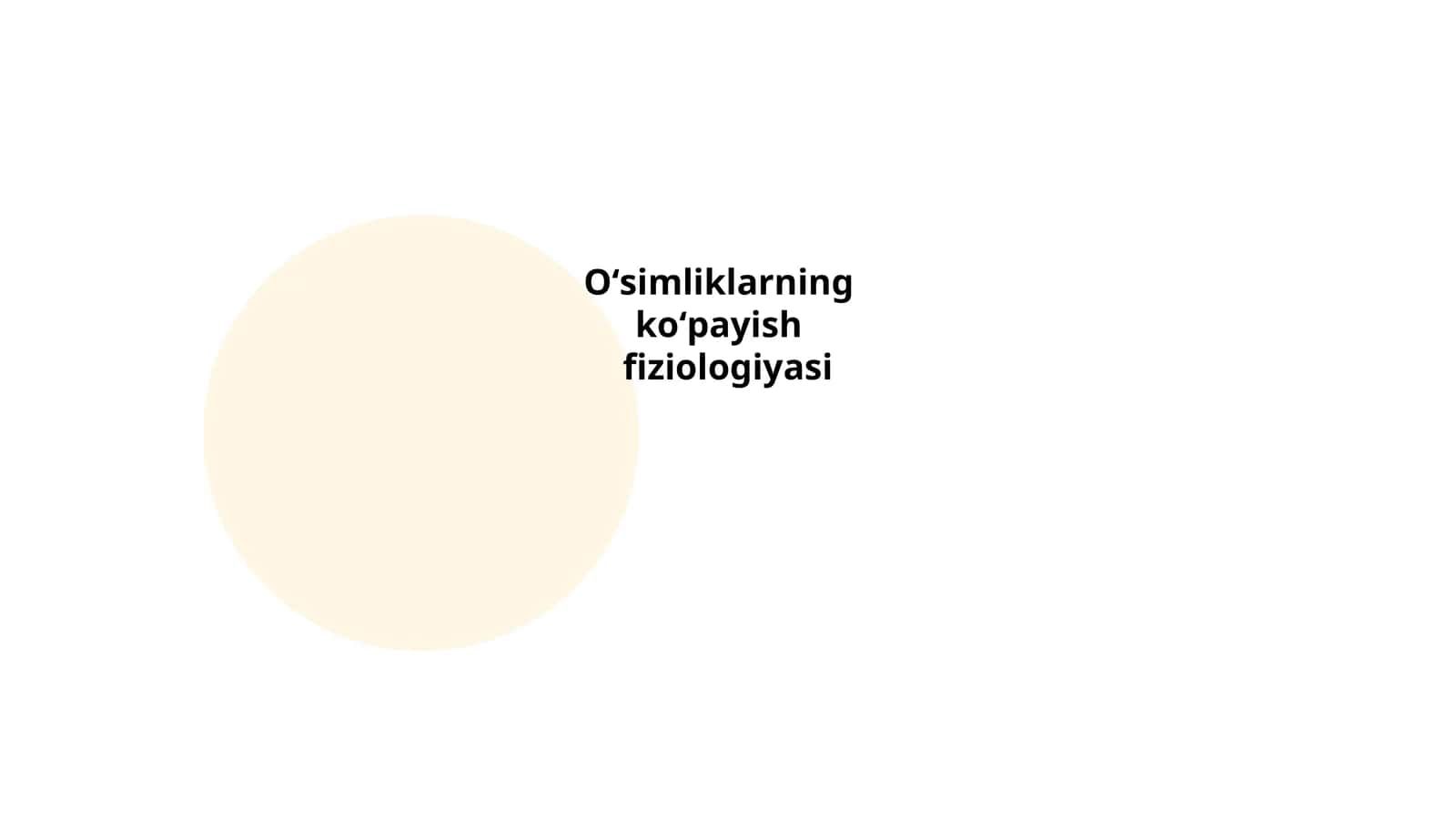 Oʻsimliklarning koʻpayish fiziologiyasi 1