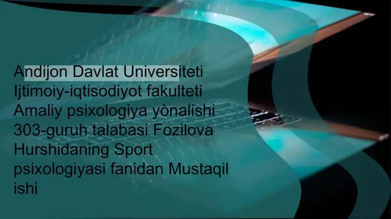 Sport psixologiyasi 1