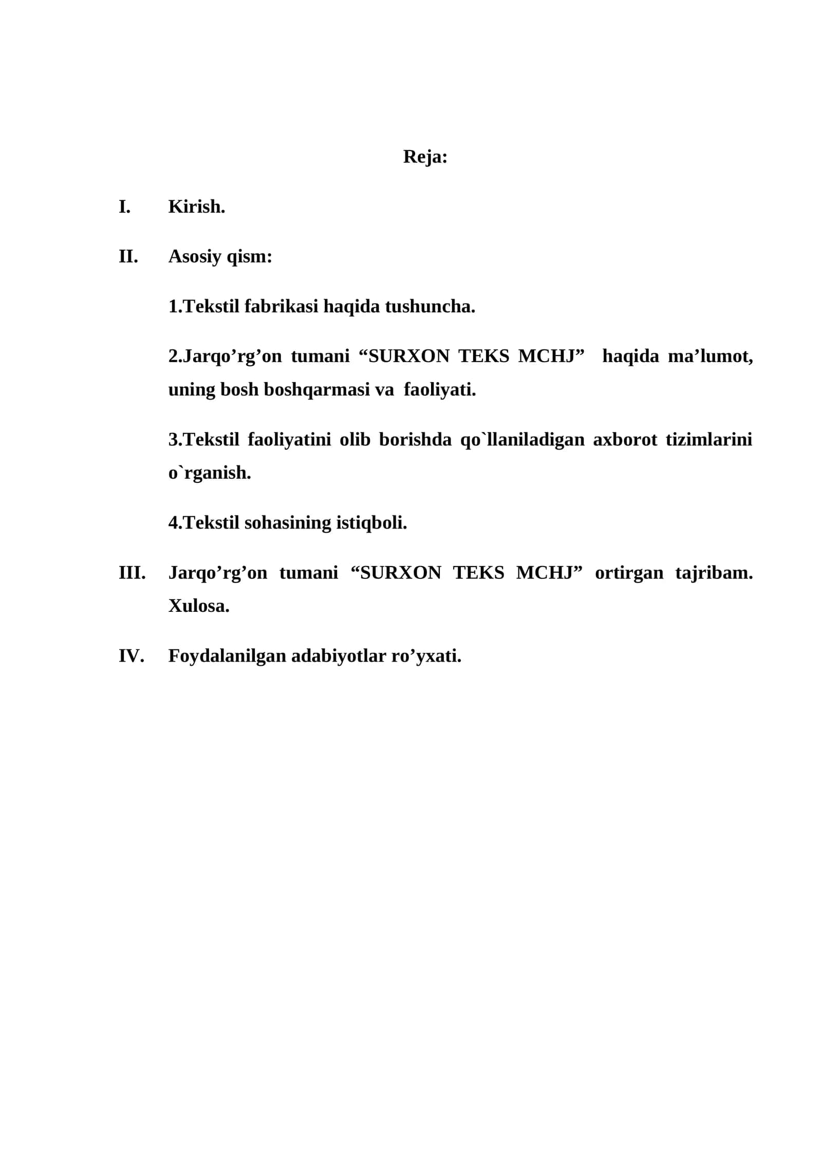 SURXON TEKS MCHJ amaliyot hisoboti 1