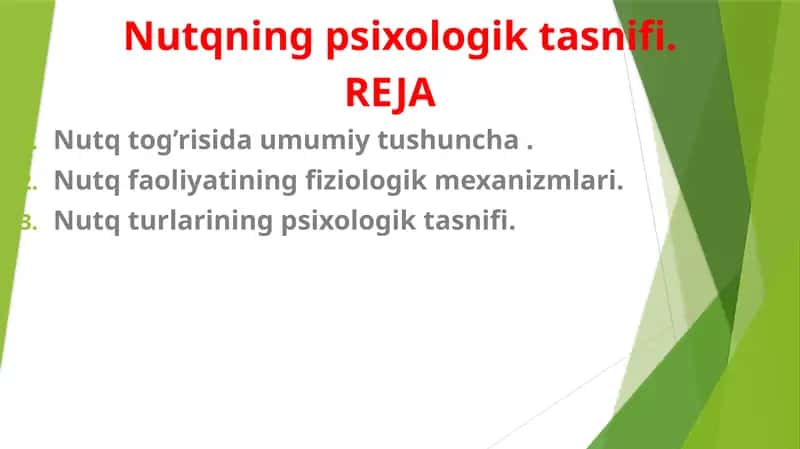 Nutqning psixologik tashhisi 1