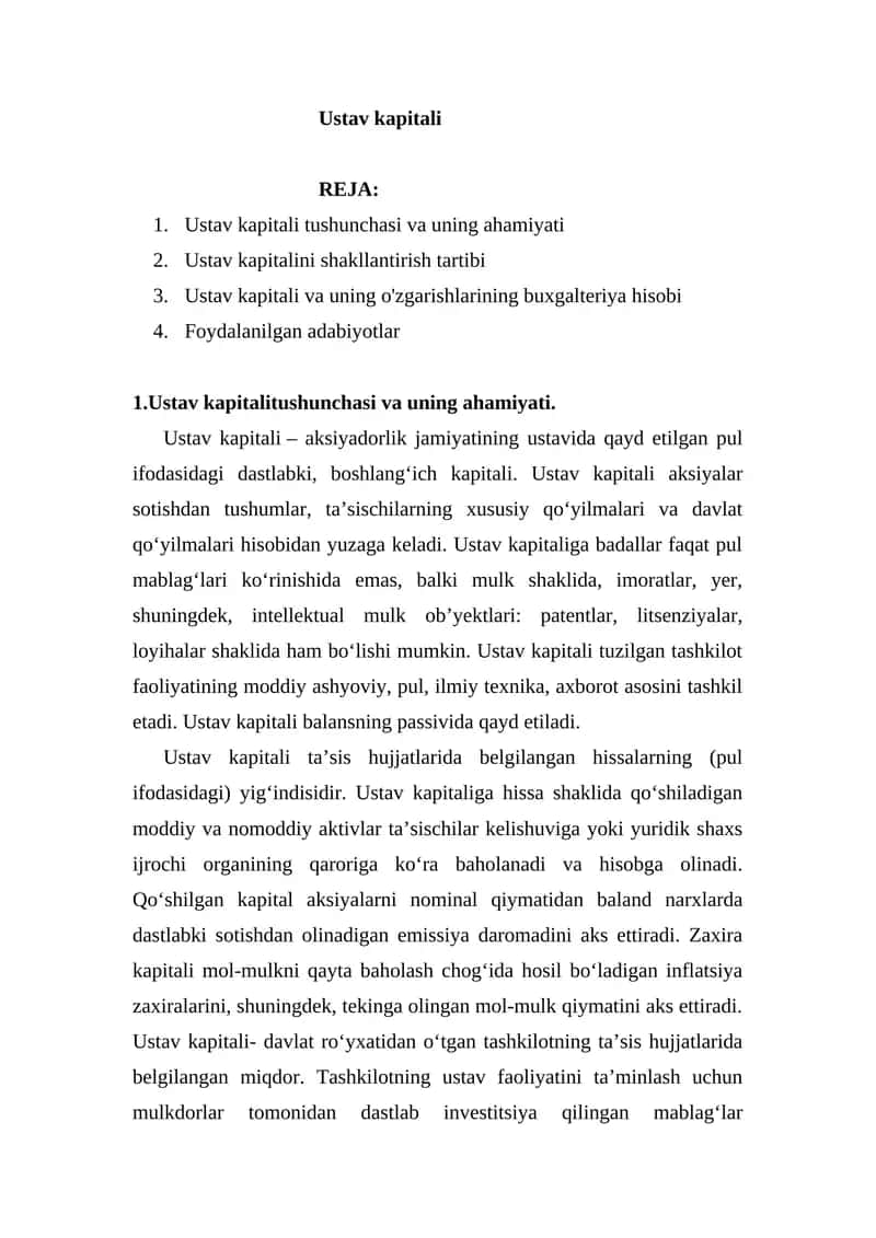 Ustav kapitali 1